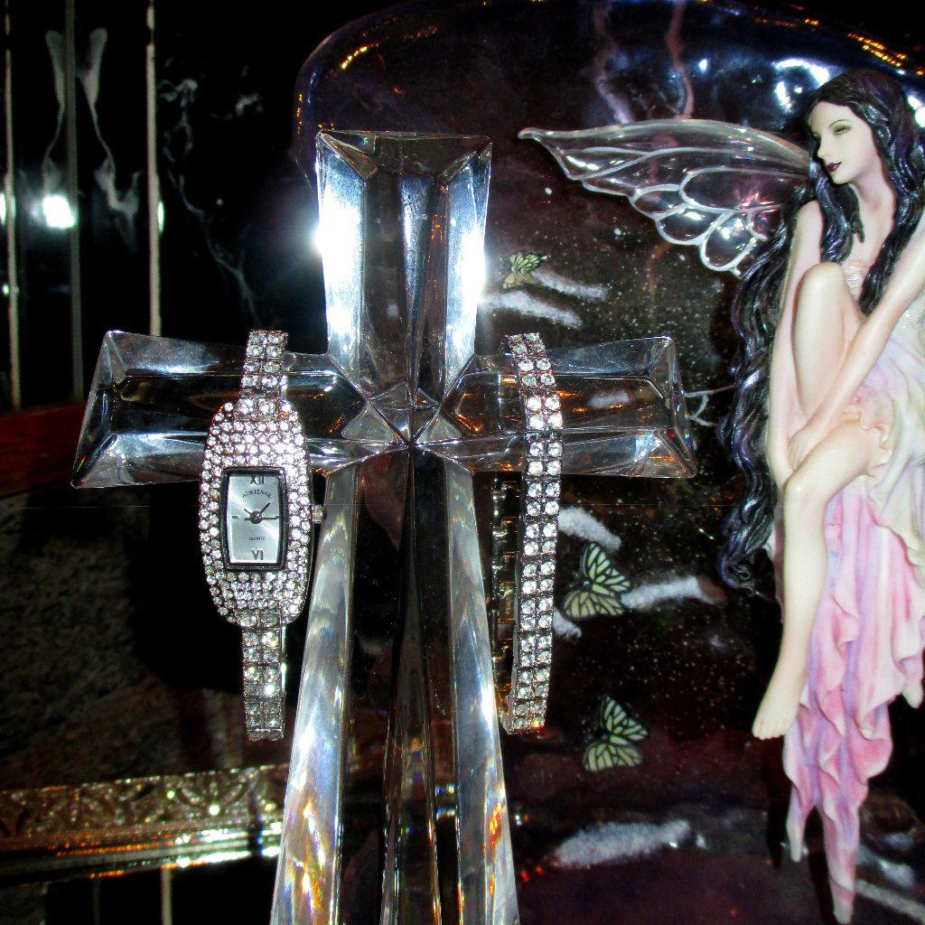 Adrienne Art Deco Crystal Watch & Bracelet